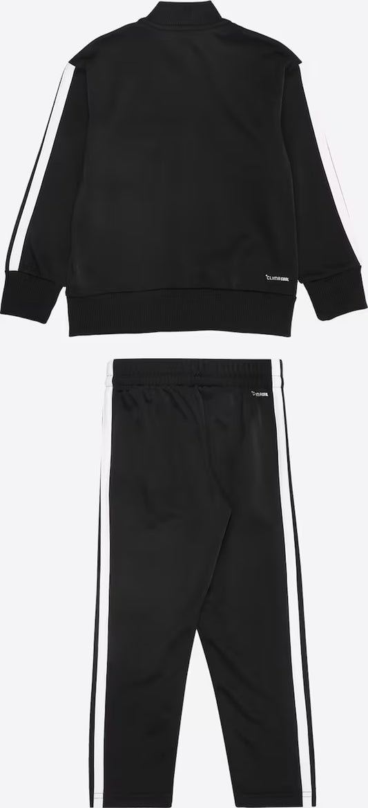 Trening Adidas – Negru cu Dungi Albe și Detalii Contrastante
