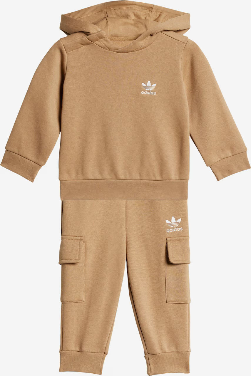 Trening Adidas Originals – Bej cu Logo Alb