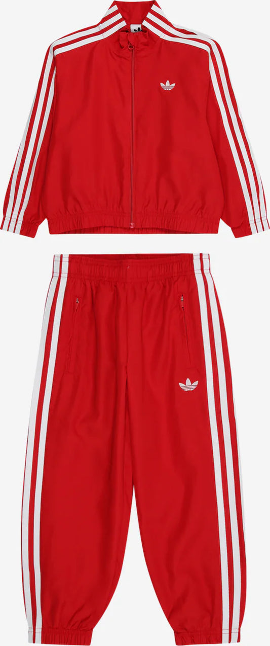 Trening Adidas Originals – Roșu cu Dungi Albe