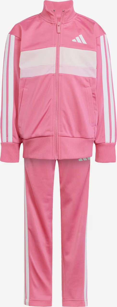 Trening Adidas – Roz cu Dungi Albe și Detalii Contrastante