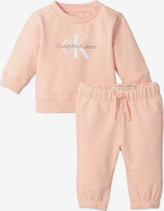 Compleu Calvin Klein – Portocaliu cu Logo Central